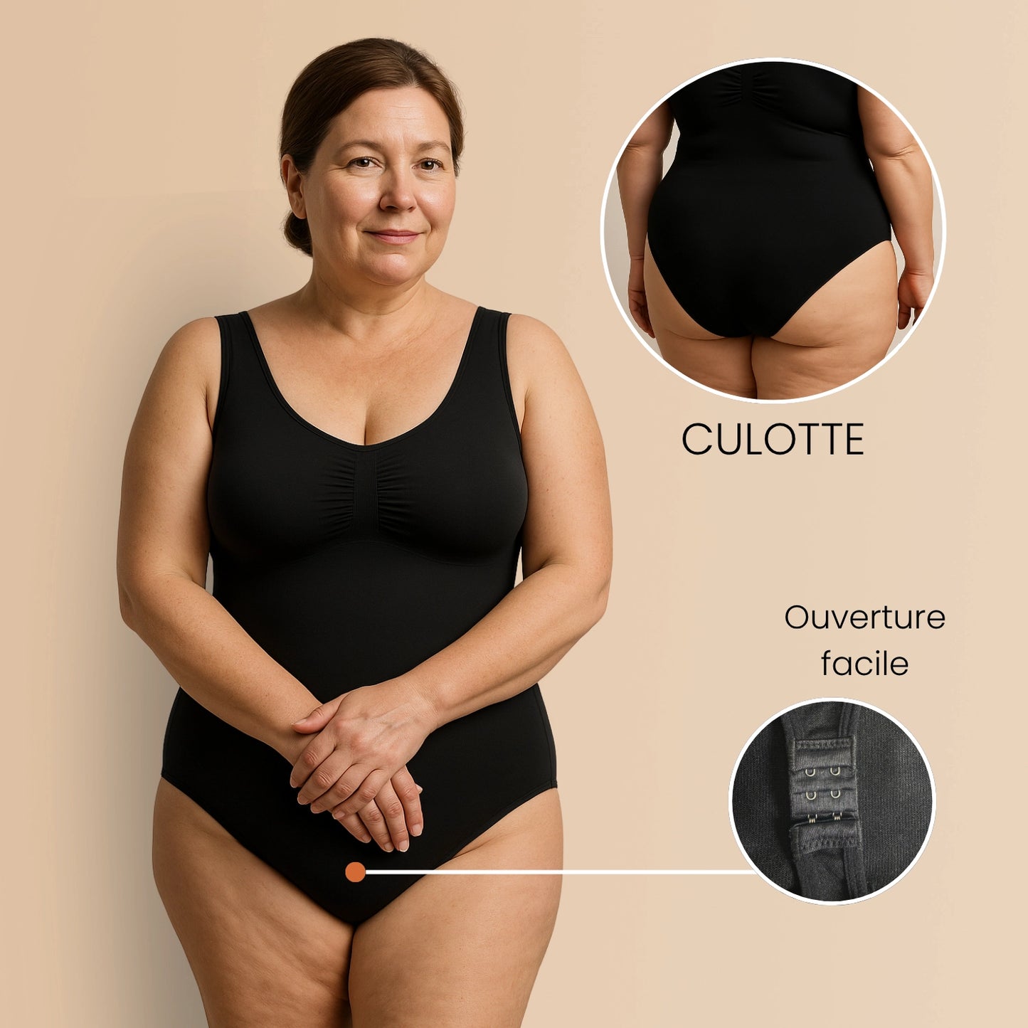Clari | Body moldeador con tirantes grandes