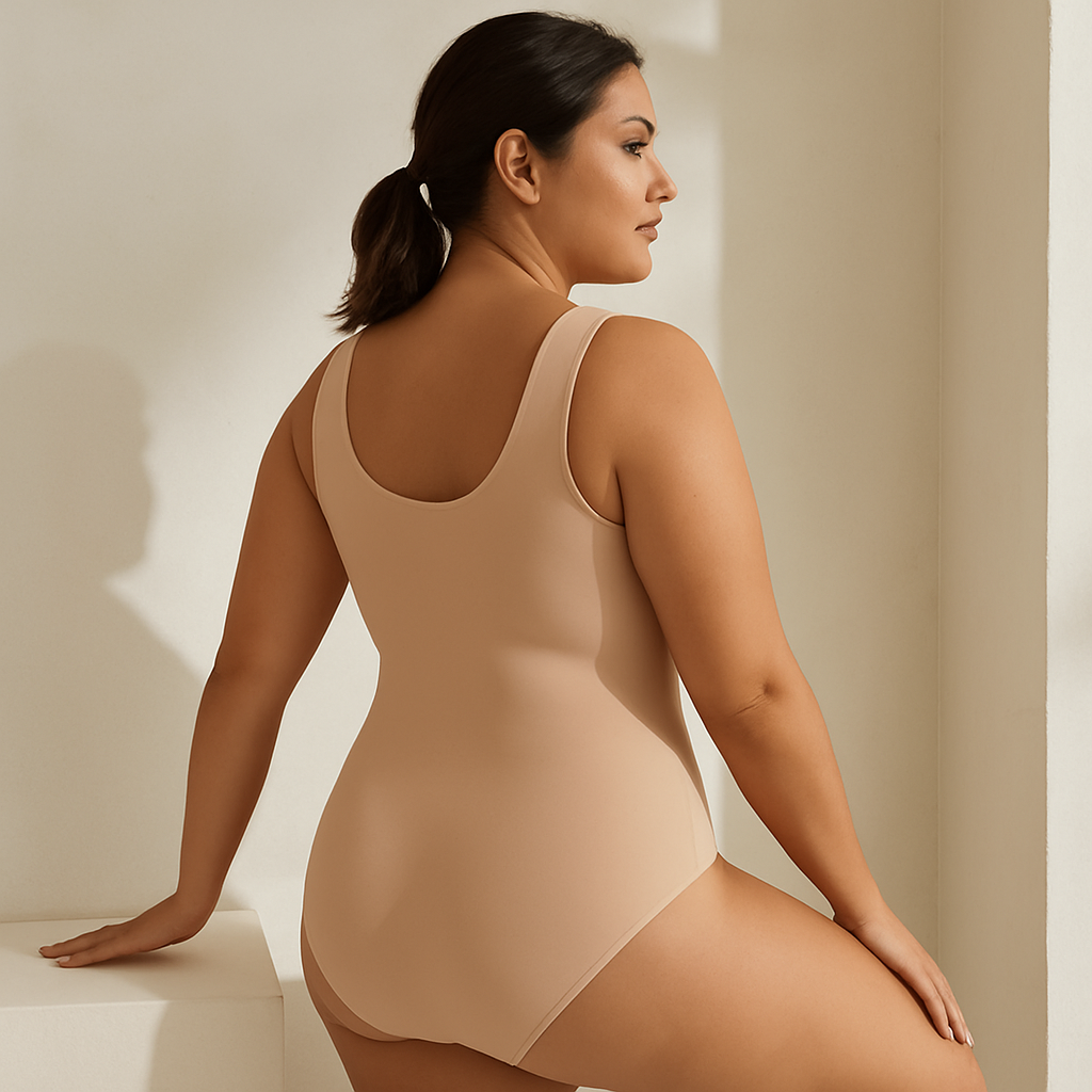Clari | Tuta modellante con spalline larghe
