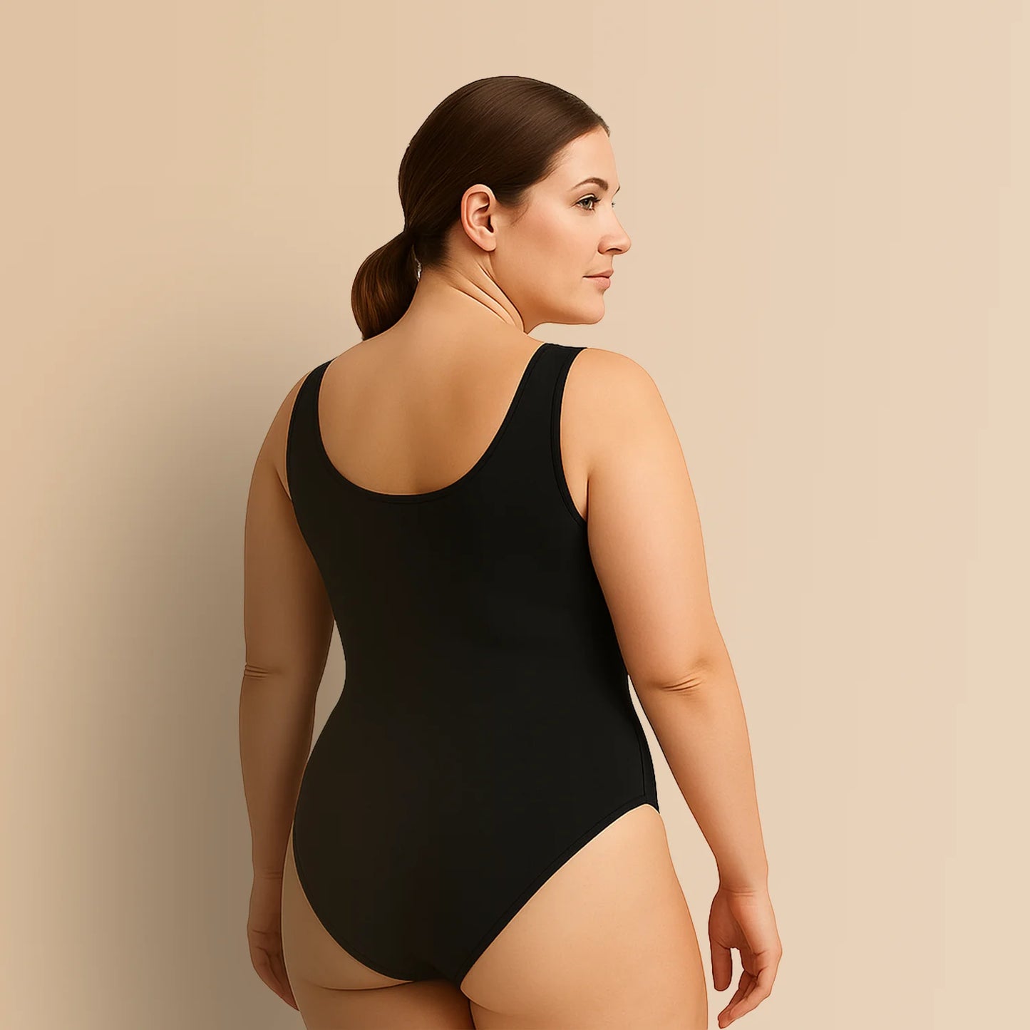 Clari | Tuta modellante con spalline larghe