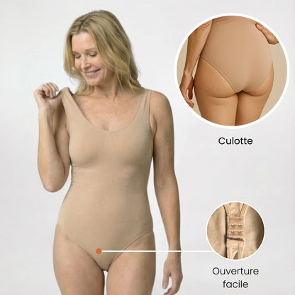 Clari | Tuta modellante con spalline larghe