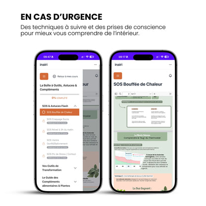 Accès au programme ménopause Inairi