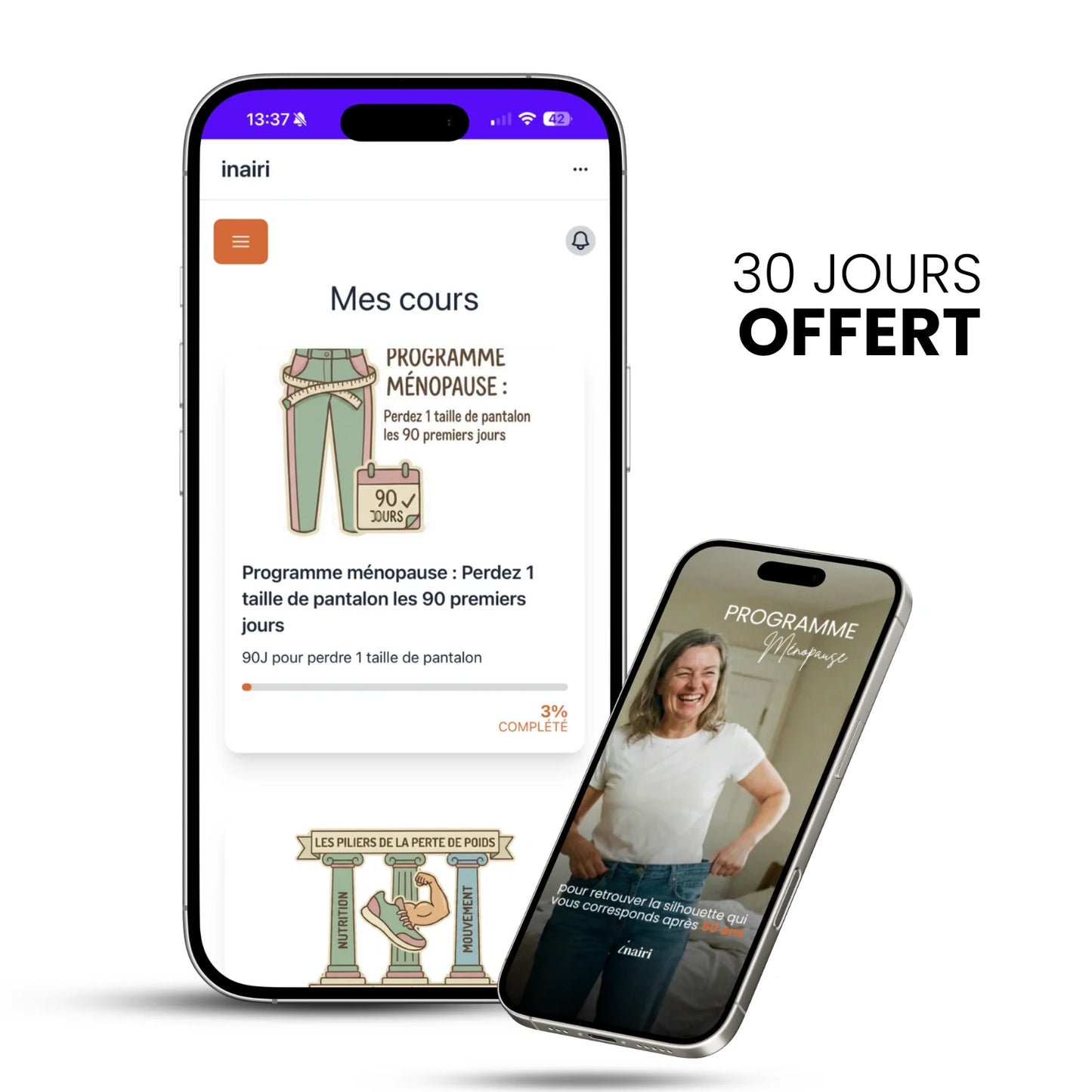 Accès au programme ménopause Inairi