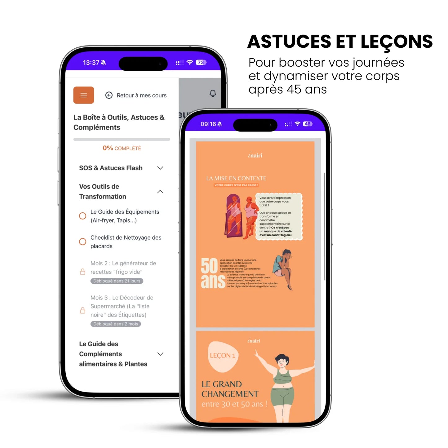 Accès au programme ménopause Inairi
