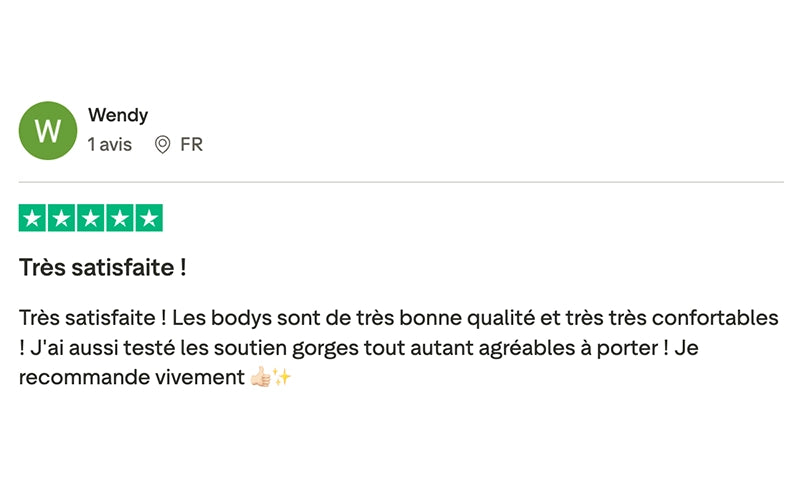 Avis client Trustpilot