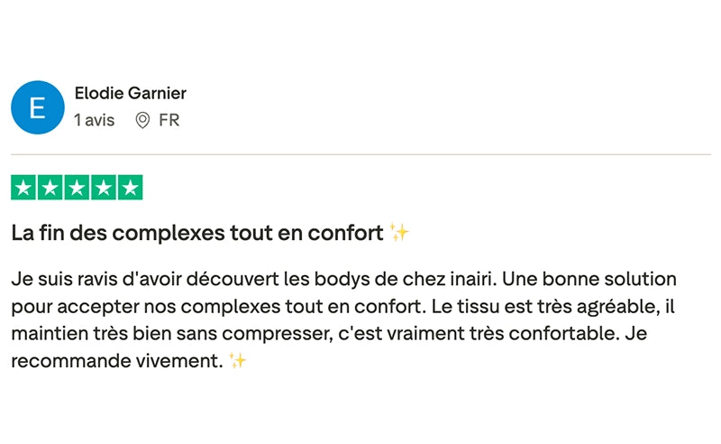 Avis client Trustpilot