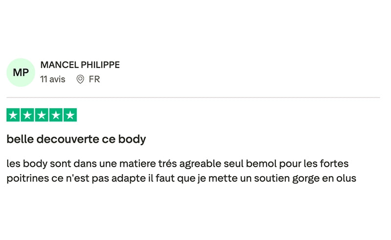 Avis client Trustpilot