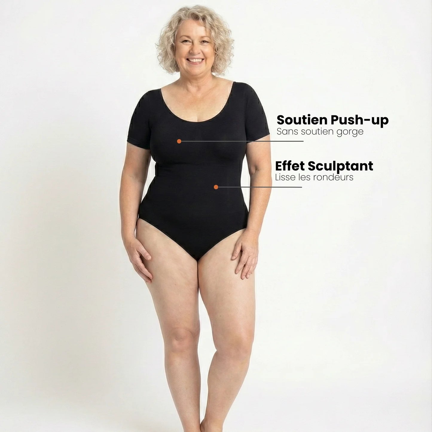 Vani | Body modellante a maniche corte