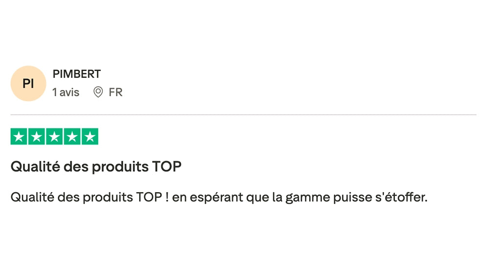 Avis client Trustpilot