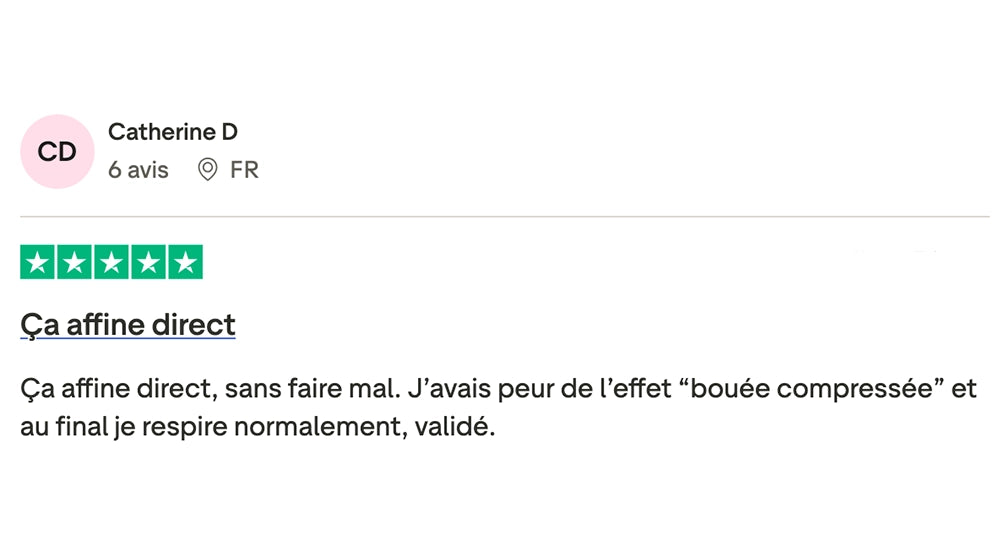 Avis client Trustpilot
