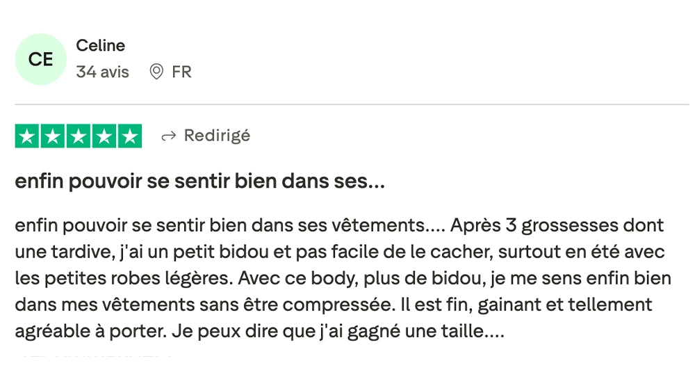 Avis client Trustpilot